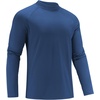 COOFANDY Mens Thermal Long Sleeve Shirt Mock Turtleneck Fleece Base Layer(Navy)