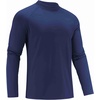 COOFANDY Mens Thermal Long Sleeve Shirt Mock Turtleneck Fleece Base Layer(Navy Blue)