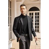 COOFANDY Mens Turtleneck Long Sleeve Shirts Slim Fit Thermal Undershirts(01-black)