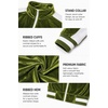 COOFANDY Mens Velour Tracksuit 2 Piece Set Velvet Sweatsuit for Party(Army Green)