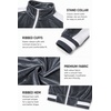COOFANDY Mens Velour Tracksuit 2 Piece Set Velvet Sweatsuit for Party(Dark Grey)