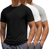 3pcs-black+all White+light Grey