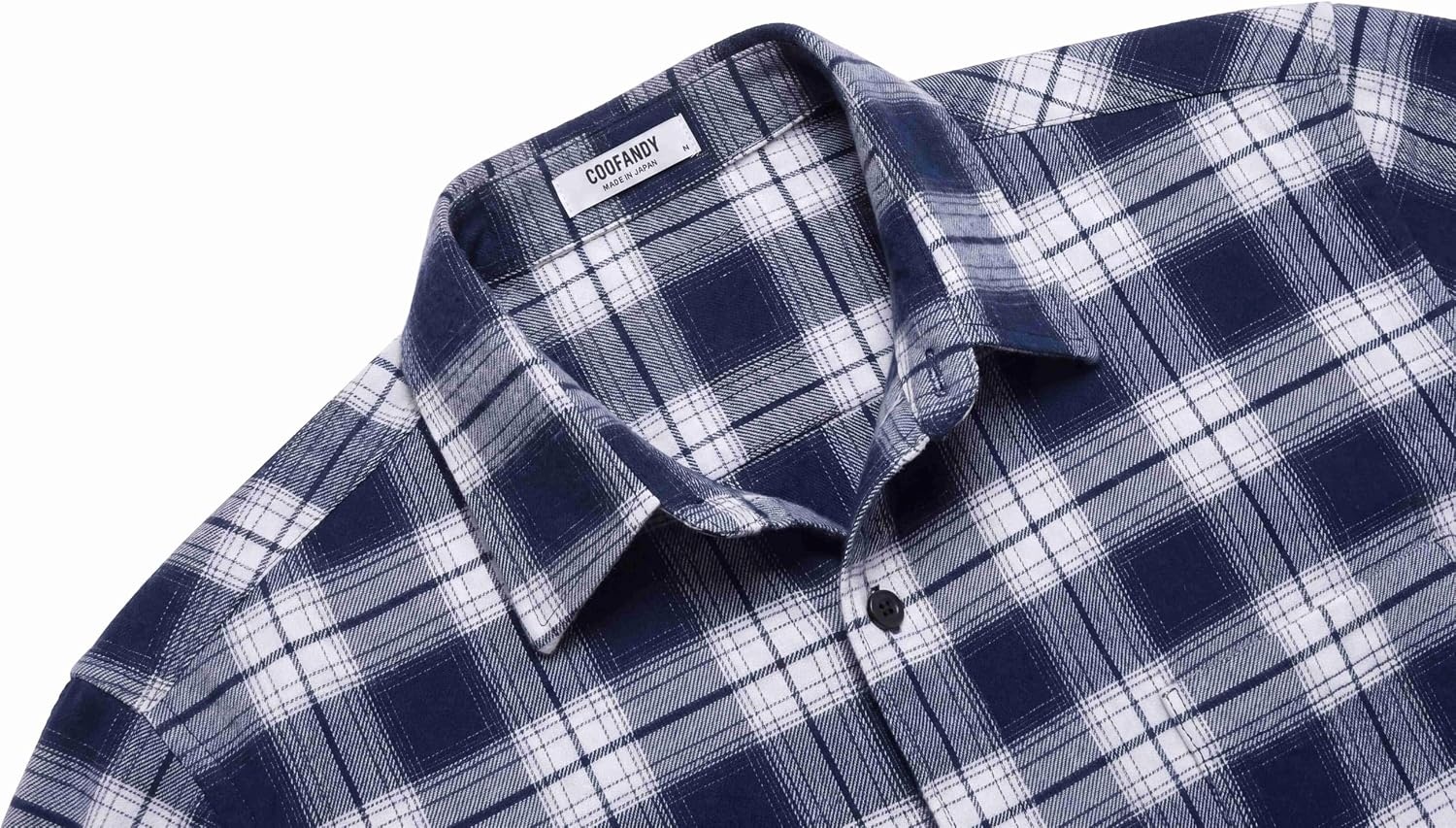 image:imageCOOFANDY Mens Flannel Shirts Long Sleeve Button Down Shirt with Pocket Casual Shirts Work Shirts for MenBlue White Plaid