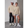 COOFANDY Mens Crewneck Sweatshirt Lightweight Casual Fall Winter Pullovers(Khaki)