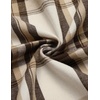COOFANDY Mens Flannel Shirts Long Sleeve Button Down Shirt with Pocket Casual Shirts Work Shirts for Men(Brown White Plaid)
