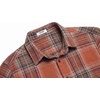 COOFANDY Mens Flannel Shirts Long Sleeve Button Down Shirt with Pocket Casual Shirts Work Shirts for Men(Orange-yellow Plaid)