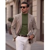 COOFANDY Men’s Slim Fit Mock Turtleneck T Shirt Casual Basic Knitted Long Sleeve Pullover Sweater(Army Green)