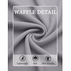 COOFANDY Mens Waffle Henley Shirts Long Sleeve Casual T-Shirt Basic Lightweight Pullover Tees(Light Gray)