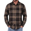 Black-khaki-red Plaid