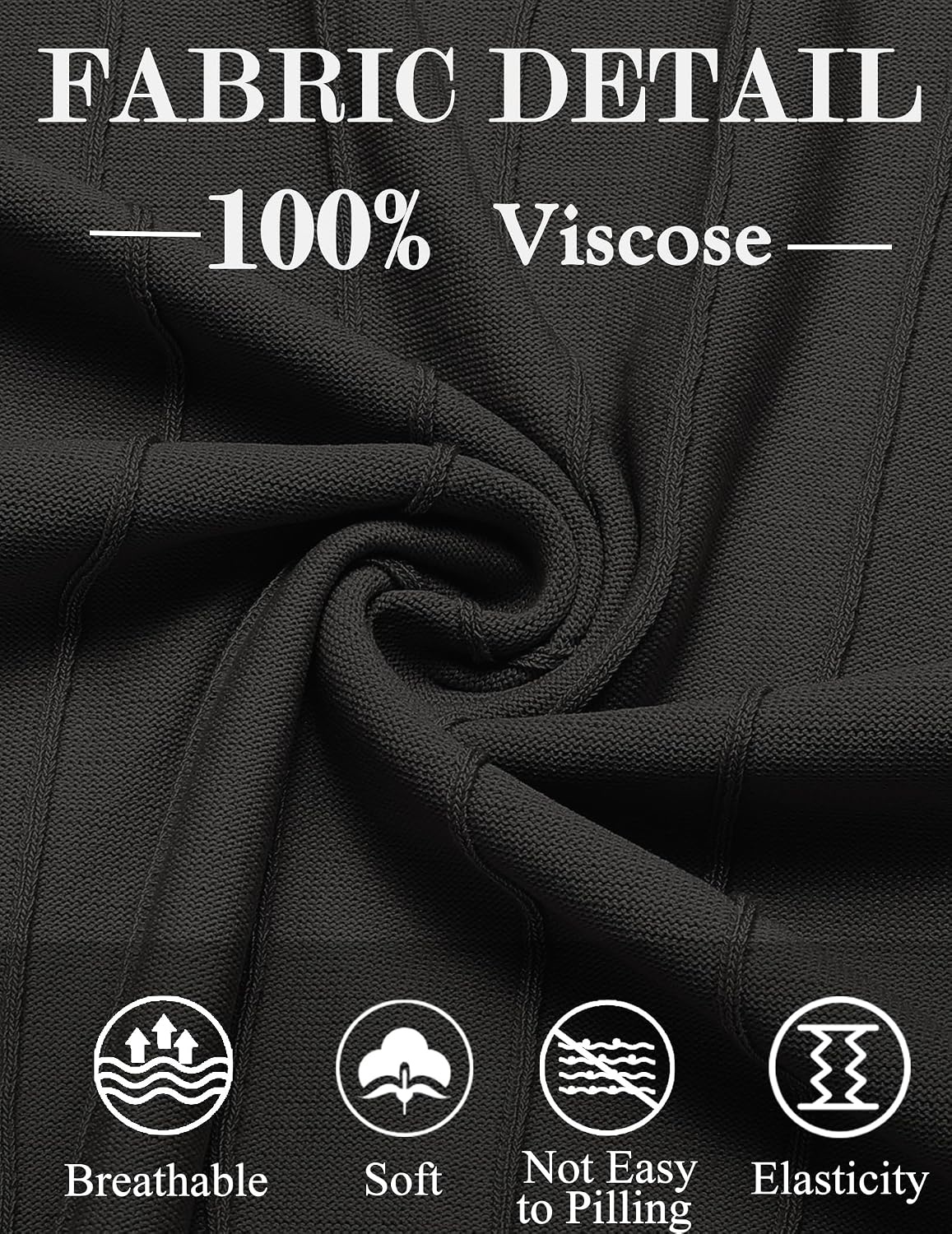 image:imageCOOFANDY Mens Crew Neck Sweater Long Sleeve Casual Knit Dress SweatersBlack