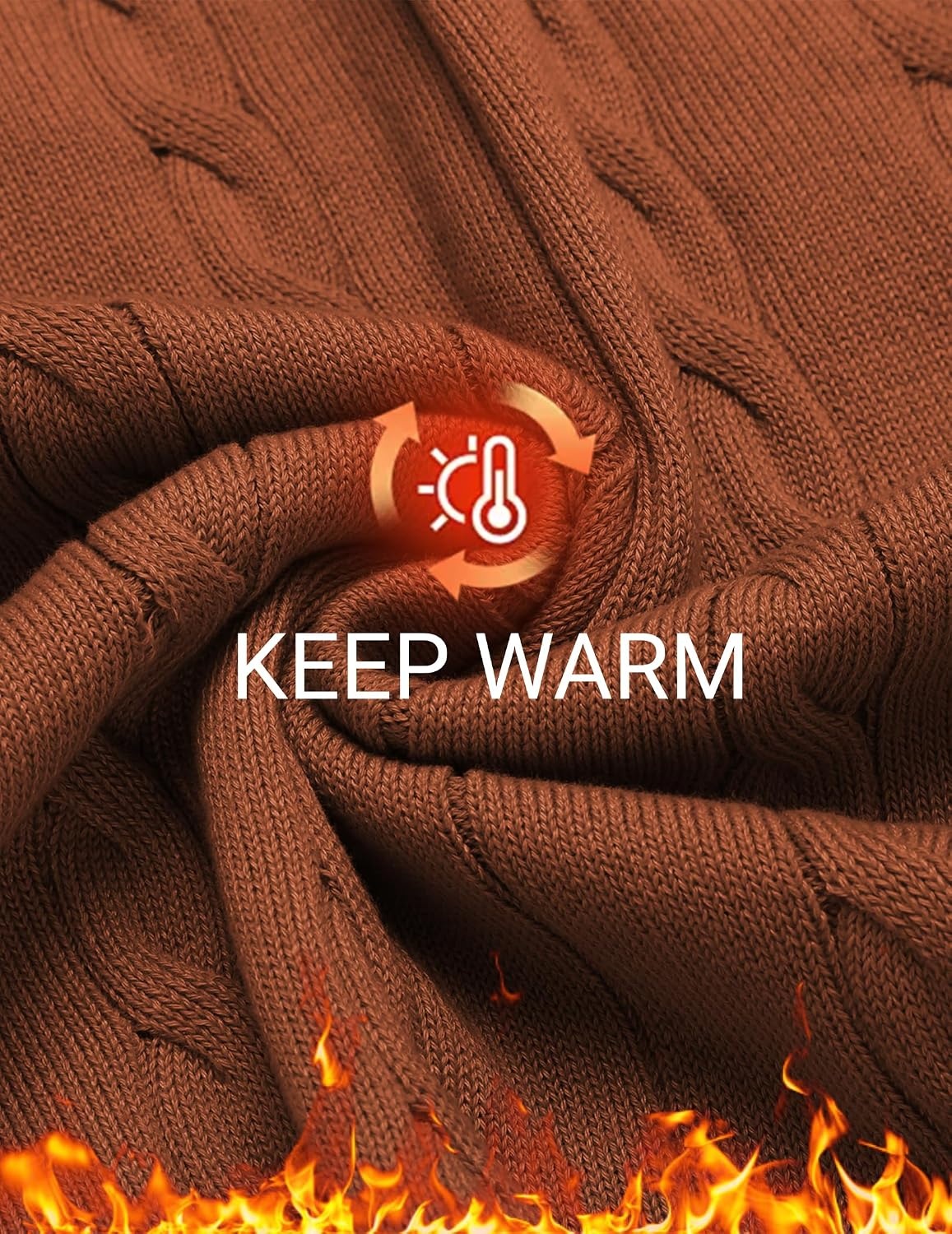 image:imageCOOFANDY Mens Sweater Vest V Neck Casual Sleeveless Knit Pullover SweaterCaramel