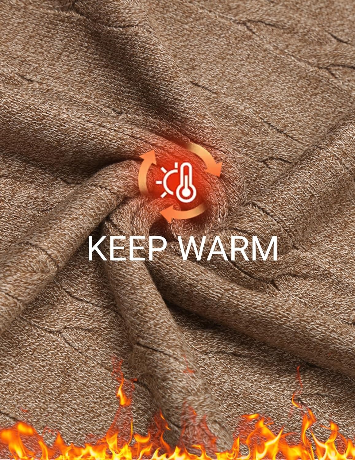 image:imageCOOFANDY Mens Sweater Vest V Neck Casual Sleeveless Knit Pullover SweaterDark Khaki