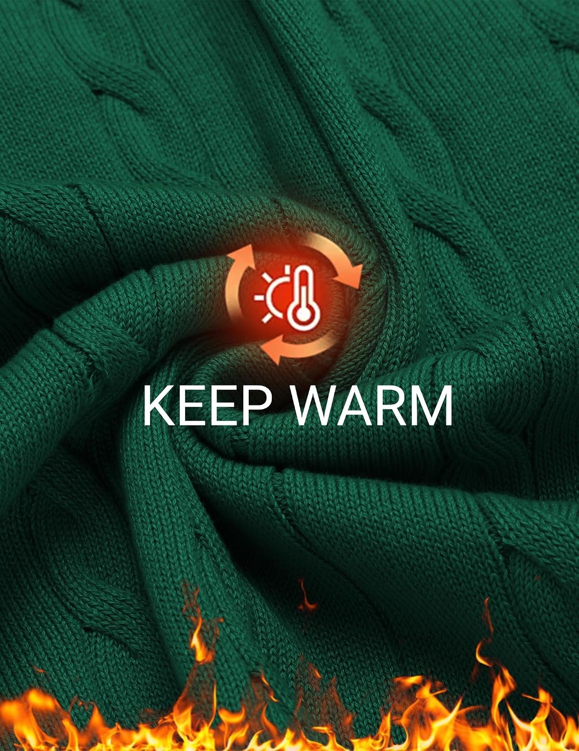image:imageCOOFANDY Mens Sweater Vest V Neck Casual Sleeveless Knit Pullover SweaterGreen