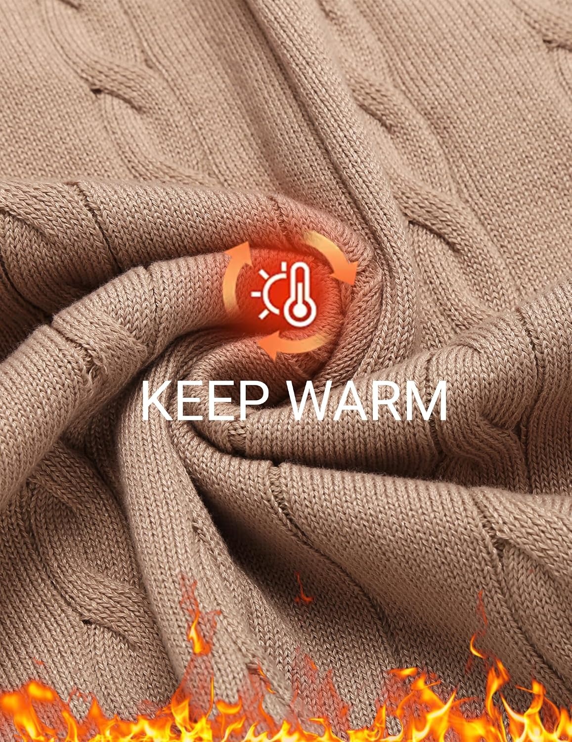 image:imageCOOFANDY Mens Sweater Vest V Neck Casual Sleeveless Knit Pullover SweaterKhaki