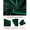 COOFANDY Mens 2 Piece Velour Tracksuit Full Zip Jackets Pants Velvet Jogging Suits Sweatsuit Set(Evergreen)