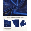 COOFANDY Mens 2 Piece Velour Tracksuit Full Zip Jackets Pants Velvet Jogging Suits Sweatsuit Set(Sky Blue)