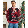 COOFANDY Men’s Christmas Sweaters Crewneck Funny Ugly Knitted Pullovers(Christmas Gift)