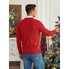 COOFANDY Men’s Christmas Sweaters Crewneck Funny Ugly Knitted Pullovers(Christmas Snowflake – Red)