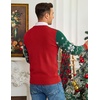 COOFANDY Men’s Christmas Sweaters Crewneck Funny Ugly Knitted Pullovers(Christmas Socks – Green)