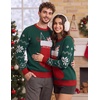 COOFANDY Men’s Christmas Sweaters Crewneck Funny Ugly Knitted Pullovers(Christmas Socks – Green)
