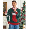 COOFANDY Men’s Christmas Sweaters Crewneck Funny Ugly Knitted Pullovers(Christmas Socks – Green)