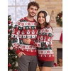 COOFANDY Men’s Christmas Sweaters Crewneck Funny Ugly Knitted Pullovers(Full Print Santa)