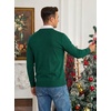 COOFANDY Men’s Christmas Sweaters Crewneck Funny Ugly Knitted Pullovers(Green Snowflake)