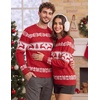 COOFANDY Men’s Christmas Sweaters Crewneck Funny Ugly Knitted Pullovers(Reindeer Christmas Tree)