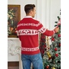 COOFANDY Men’s Christmas Sweaters Crewneck Funny Ugly Knitted Pullovers(Reindeer Christmas Tree)
