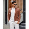 COOFANDY Men’s Crew Neck Sweater Long Sleeve Casual Knit Dress Sweaters(White)