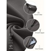 COOFANDY Men’s Full Zip Fleece Sweatshirt Lined Stand Collar Sweater Jacket(Dark Grey)