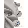 COOFANDY Men’s Full Zip Fleece Sweatshirt Lined Stand Collar Sweater Jacket(Light Grey)