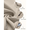 COOFANDY Men’s Full Zip Fleece Sweatshirt Lined Stand Collar Sweater Jacket(Moon Gray)