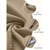 COOFANDY Men’s Full Zip Fleece Sweatshirt Lined Stand Collar Sweater Jacket(Oatmeal)