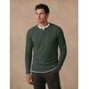 COOFANDY Mens Henley Long Sleeve Shirt Lightweight Ribbed Pullover T-Shirts(Army Green)