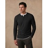 COOFANDY Mens Henley Long Sleeve Shirt Lightweight Ribbed Pullover T-Shirts(Black)