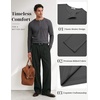 COOFANDY Mens Henley Long Sleeve Shirt Lightweight Ribbed Pullover T-Shirts(Dark Grey)