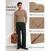 COOFANDY Mens Henley Long Sleeve Shirt Lightweight Ribbed Pullover T-Shirts(Khaki)