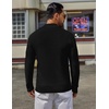COOFANDY Men’s Quarter Zip Sweater Pullover 1/4 Zip Casual Long Sleeve Fall(Black)