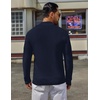 COOFANDY Men’s Quarter Zip Sweater Pullover 1/4 Zip Casual Long Sleeve Fall(Bluish Purple)