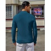 COOFANDY Men’s Quarter Zip Sweater Pullover 1/4 Zip Casual Long Sleeve Fall(Dark Blue)