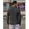 COOFANDY Men’s Quarter Zip Sweater Pullover 1/4 Zip Casual Long Sleeve Fall(Dark Gray)