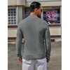 COOFANDY Men’s Quarter Zip Sweater Pullover 1/4 Zip Casual Long Sleeve Fall(Heather Gray)