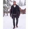 COOFANDY Men’s Sweater Vest V Neck Casual Sleeveless Knit Pullover Sweater(Black & White Stripe)