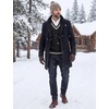 COOFANDY Men’s Sweater Vest V Neck Casual Sleeveless Knit Pullover Sweater(Black)