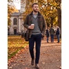 COOFANDY Men’s Sweater Vest V Neck Casual Sleeveless Knit Pullover Sweater(Dark Grey)